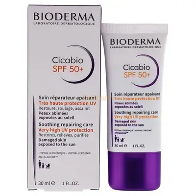 Bioderma Cicabio Soothing Repairing Care SPF 50 - 30ml | بيوديرما كريم سيكابيو المهدئ لإصلاح البشرة بعامل حماية من الشمس 50% - 30 مل